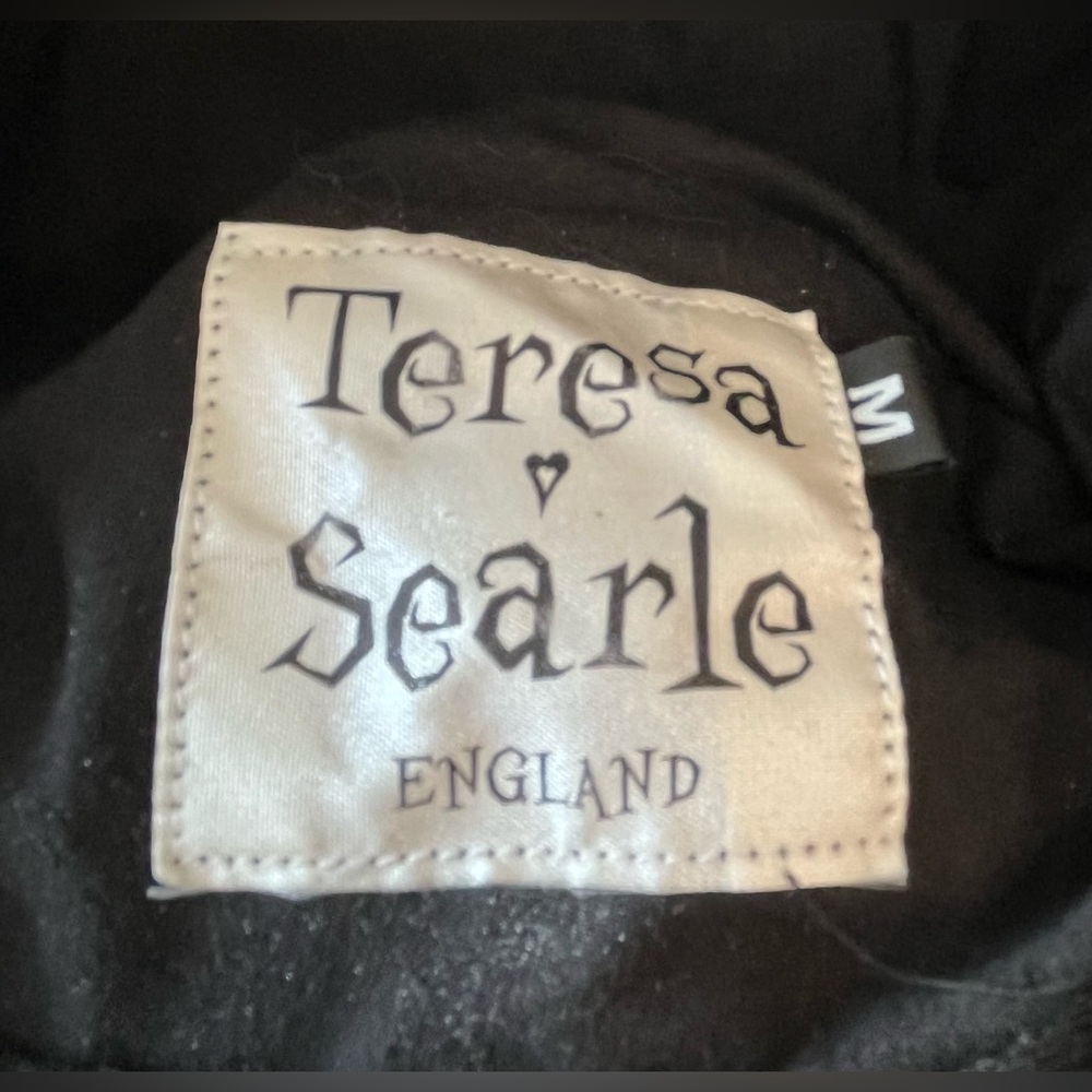 Teresa Searle colorful Appliqué Wool Toque Vintage Hat/ Medium/England Handmade - Picture 5 of 12